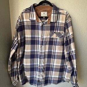 Legendary Whitetails Men's Plaid Shirt - Large Tall 100% Cotton (2XT)